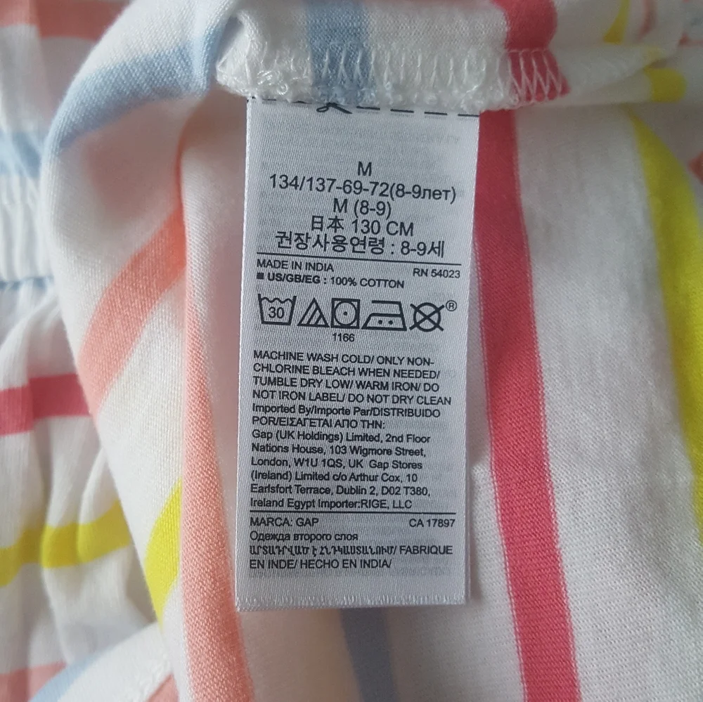 Gap tie waist dress girls‎ medium NWT